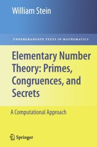 Cover image: Elementary Number Theory: Primes, Congruences, and Secrets 9780387855240