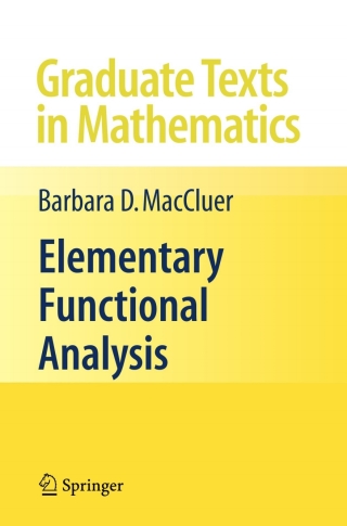 Cover image: Elementary Functional Analysis 9780387855288