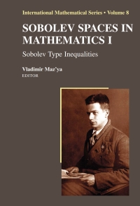 Cover image: Sobolev Spaces in Mathematics I 1st edition 9780387856476