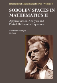 Cover image: Sobolev Spaces in Mathematics II 1st edition 9780387856490