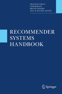 Cover image: Recommender Systems Handbook 1st edition 9780387858197