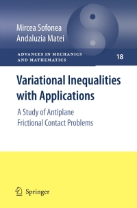 Omslagafbeelding: Variational Inequalities with Applications 9780387874593