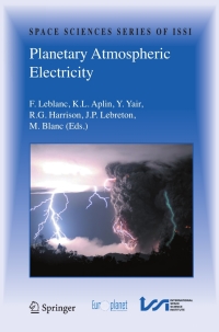 Imagen de portada: Planetary Atmospheric Electricity 1st edition 9780387876634