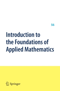 Cover image: Introduction to the Foundations of Applied Mathematics 9781461417132