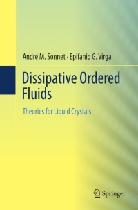 صورة الغلاف: Dissipative Ordered Fluids 9780387878140