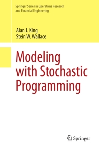 Cover image: Modeling with Stochastic Programming 9780387878164