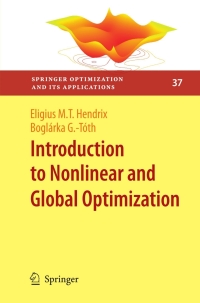 Cover image: Introduction to Nonlinear and Global Optimization 9780387886695