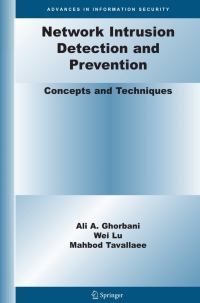 Cover image: Network Intrusion Detection and Prevention 9780387887708