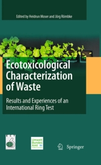 صورة الغلاف: Ecotoxicological Characterization of Waste 9780387889580