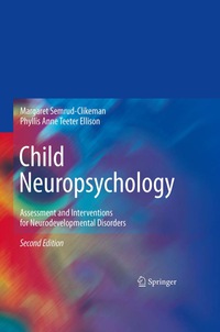 Cover image: Child Neuropsychology 2nd edition 9780387889627