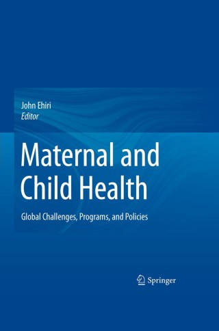 Cover image: Maternal and Child Health 9780387892443