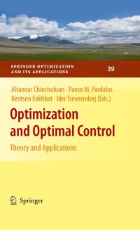 Cover image: Optimization and Optimal Control 1st edition 9780387894959