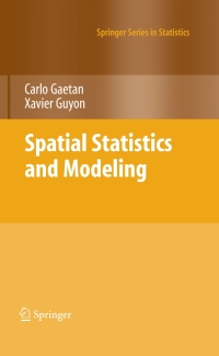 Imagen de portada: Spatial Statistics and Modeling 9780387922560