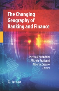 Omslagafbeelding: The Changing Geography of Banking and Finance 9780387980775