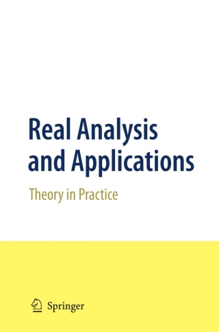 Cover image: Real Analysis and Applications 9780387980973