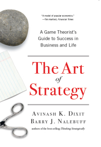 Cover image: The Art of Strategy: A Game Theorist's Guide to Success in Business and Life 9780393337174