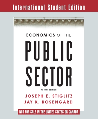 Cover image: Economics of the Public Sector (International Student Edition) 4th edition 9780393937091