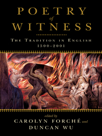 Imagen de portada: Poetry of Witness: The Tradition in English, 1500-2001 9780393340426
