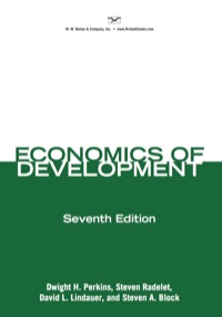Cover image: Economics of Development (Seventh International Student Edition) 7th edition 9780393114959