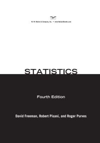 表紙画像: Statistics 4th edition 9780393929720