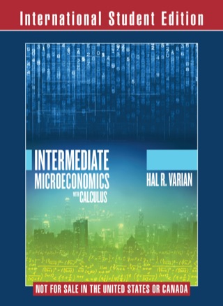 Cover image: Intermediate Microeconomics with Calculus: A Modern Approach (International Student Edition) 9780393937145