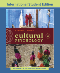 Cover image: Cultural Psychology (Fourth International Student Edition) 4th edition 9780393421873