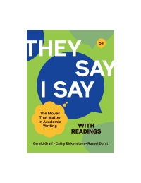 Cover image: They Say/I Say with Readings 5th edition 9780393538731