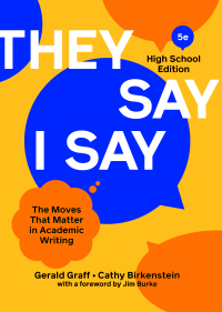 Cover image: "They Say / I Say" (High School Edition) 5th edition 9780393542271