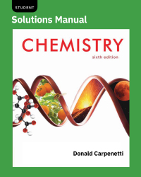 Cover image: Student Solutions Manual: for Chemistry 6th edition