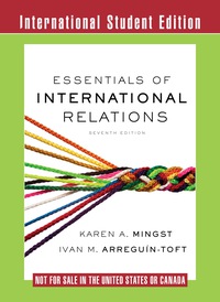 Cover image: Essentials of International Relations (Seventh International Student Edition) 7th edition 9780393283716
