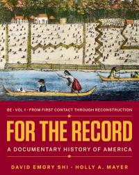 Imagen de portada: For the Record: A Documentary History of America (Volume 1) 8th edition 9780393878158