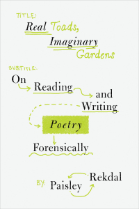 Imagen de portada: Real Toads, Imaginary Gardens: On Reading and Writing Poetry Forensically 1st edition 9780393881981