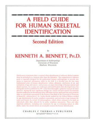 Cover image: A Field Guide for Human Skeletal Identification 1st edition 9780398058845