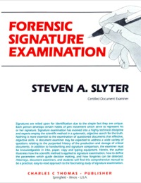 Cover image: Forensic Signature Examination 1st edition 9780398065416