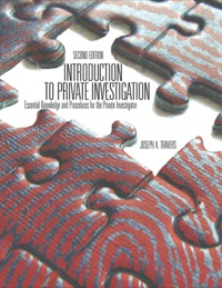Cover image: Introduction to Private Investigation;Essential Knowledge and Procedures for the Private Investigator 2nd edition 9780398075613