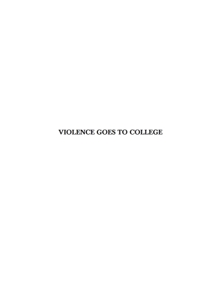 Cover image: Violence Goes To College 3rd edition 9780398092252