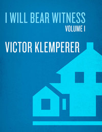 Cover image: I Will Bear Witness, Volume 1 9780375753787
