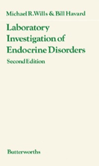 表紙画像: Laboratory Investigation of Endocrine Disorders 2nd edition 9780407002760