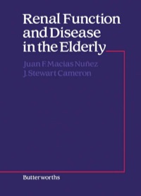 表紙画像: Renal Function and Disease in the Elderly 9780407003958
