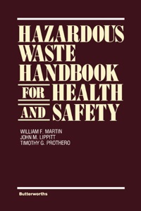 Cover image: Hazardous Waste Handbook for Health and Safety 9780409900705
