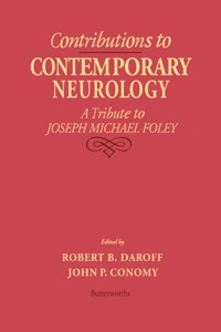 Cover image: Contributions to Contemporary Neurology: A Tribute to Joseph Michael Foley 9780409900934