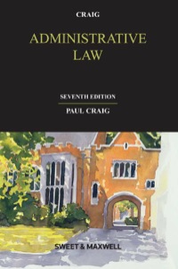 Cover image: Administrative Law 7th edition 9780414022997