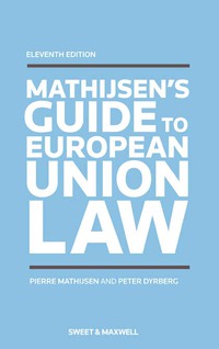 Cover image: Mathijsen's Guide to European Law 9780414027701