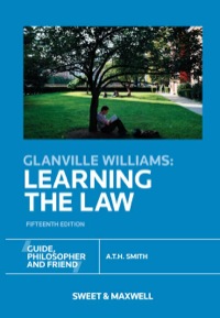 Cover image: Glanville Williams: Learning the Law 15th edition 9780414028234