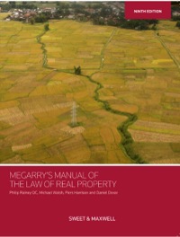 Cover image: Megarry's Manual of the Law of Real Property 9th edition 9780414032064
