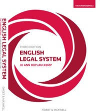 Cover image: English Legal System - The Fundamentals 3rd edition 9780414033146