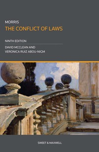 Cover image: MORRIS: CONFLICT OF LAWS 9th edition 9780414038165