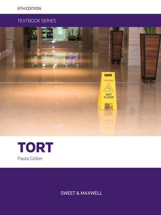 Cover image: Giliker & Beckwith: Tort 6th edition 9780414060685