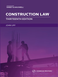 Cover image: Construction Law 13th edition 9780414084087