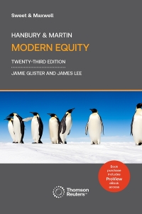 Imagen de portada: Hanbury & Martin: Modern Equity 23rd edition 9780414119857